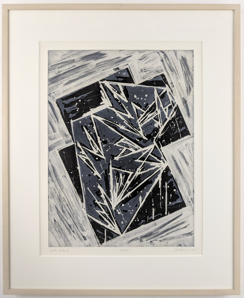 Mel Bochner - Two prints including Winter Harbor II