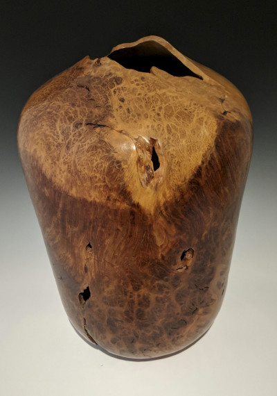 J Hansen - Redwood burl vase