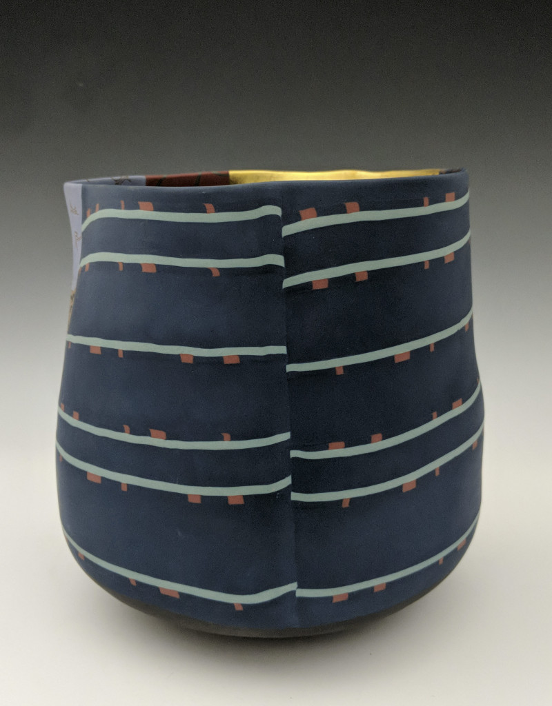 Thomas Hoadley - Colorful nerikomi vase