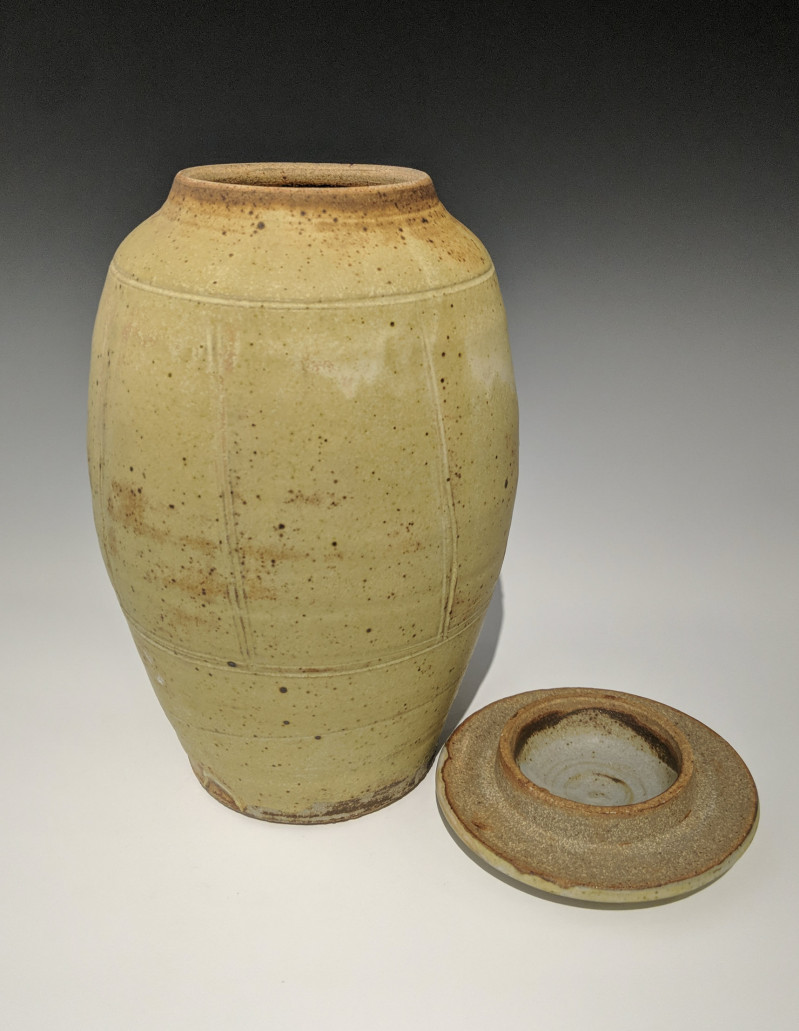 Warren MacKenzie - Tall vase with lid