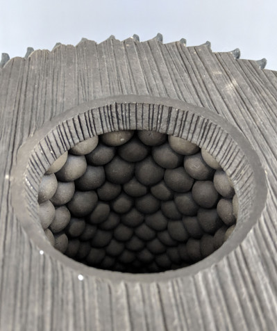 Rob Sieminski - Tall double walled vessel with nails