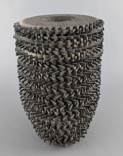 Rob Sieminski - Tall double walled vessel with nails