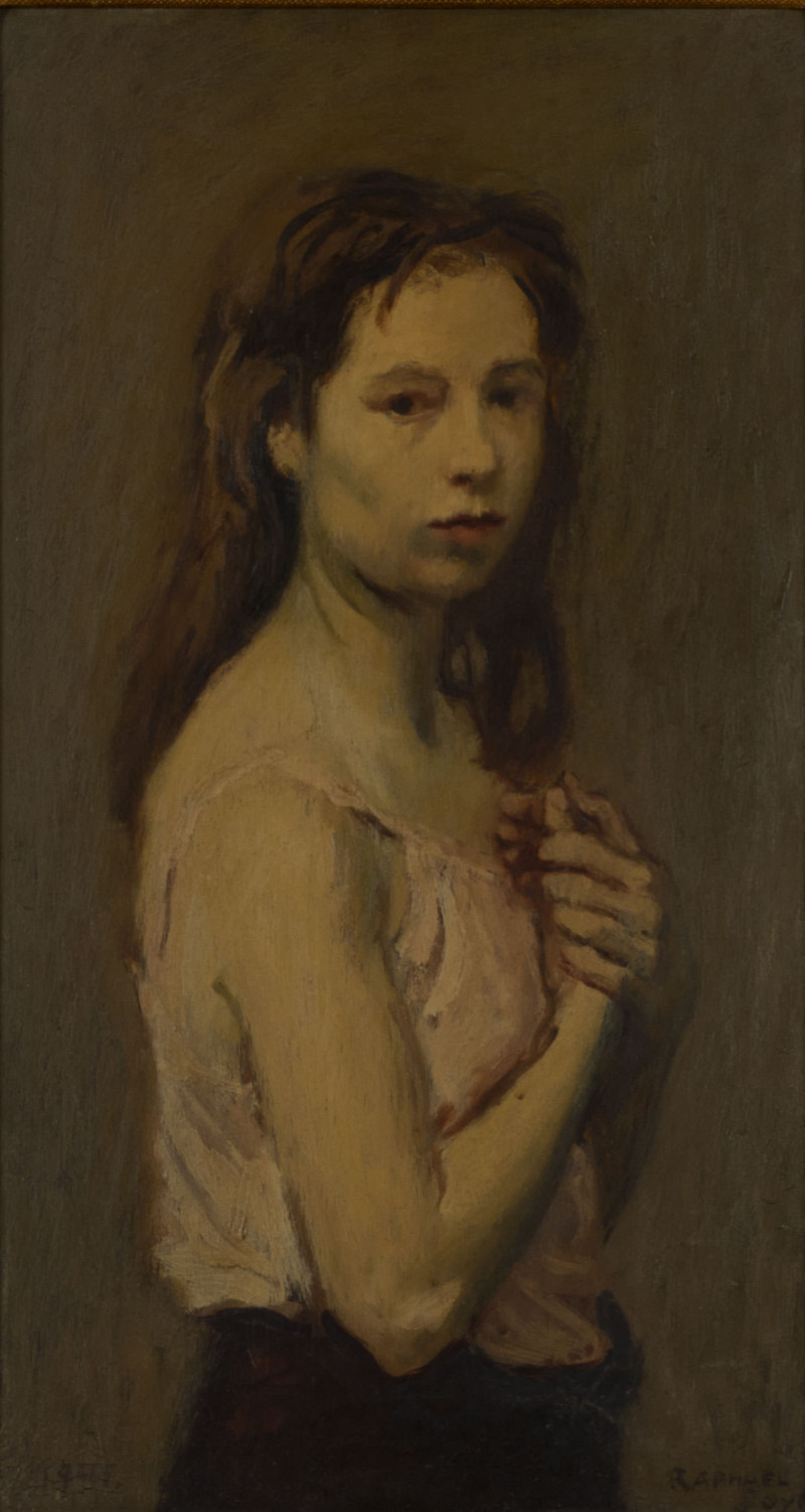 Raphael Soyer - Portrait of a girl