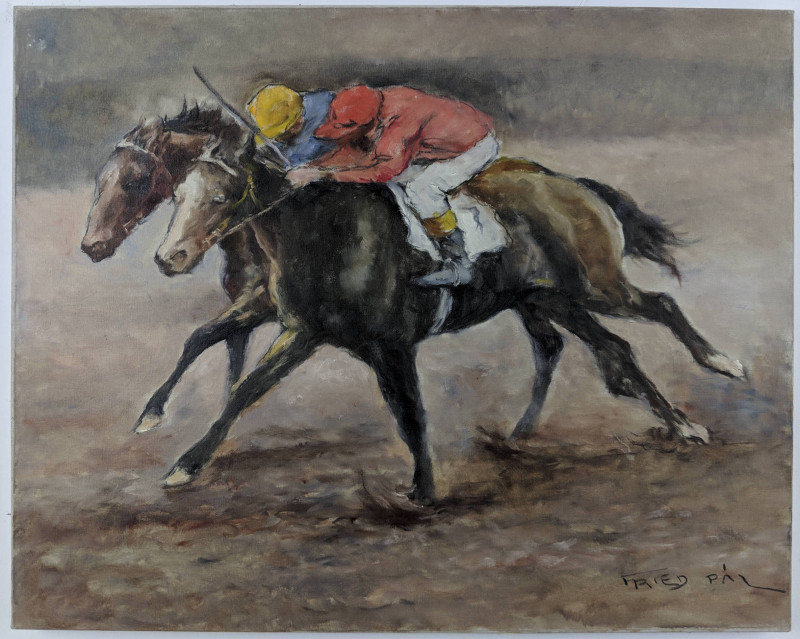 Pál Fried - Jockeys on Horseback