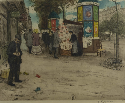Tavik František Šimon - Kiosks on the Grand Boulevards, Paris