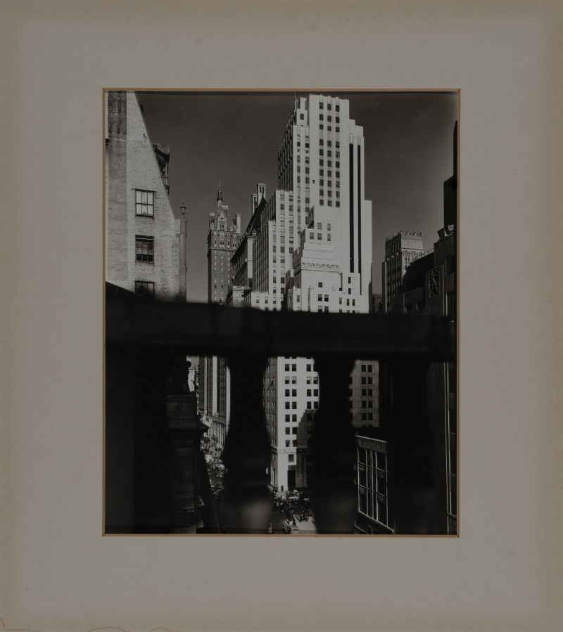 Berenice Abbott - Squibb Building with Sherry Netherland in background