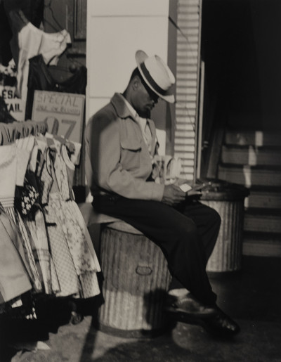 Image for Lot Jack Roth - Orchard Street; Negro Reading