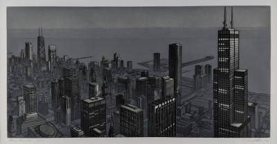 Richard Haas - Chicago View, Evening