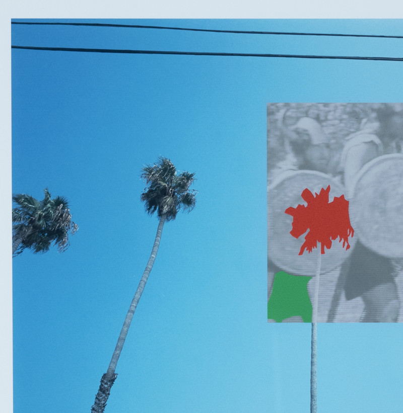 John Baldessari - Palm Trees and Building (from the Overlap Series)