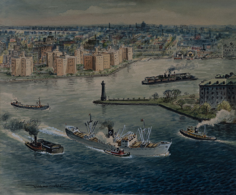 Woldemar Neufeld - Shipping on the East River