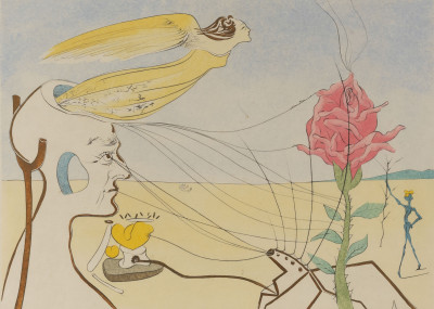 Salvador Dalí - The Dream (La Rose)