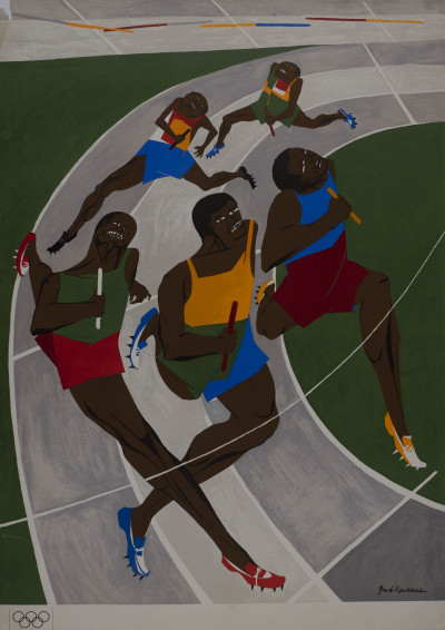 Image for Lot Jacob Lawrence - Untitled (Olympic Poster)