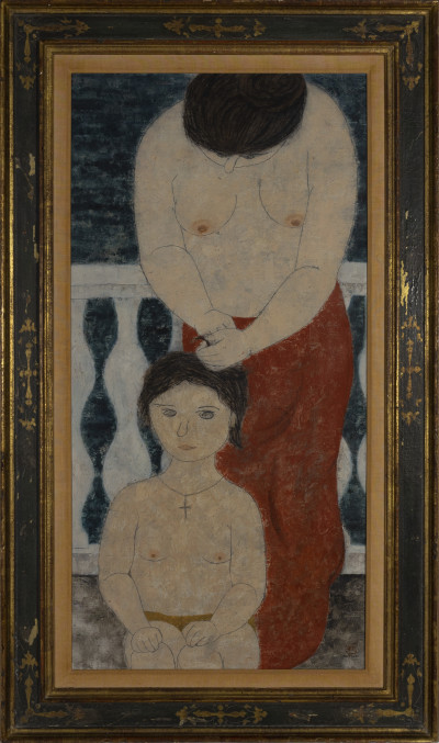 Fumiko Matsuda - Two Female figures, a young girl and an older woman