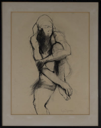 Image for Lot Nora Speyer - Untitled (Seated Nude)