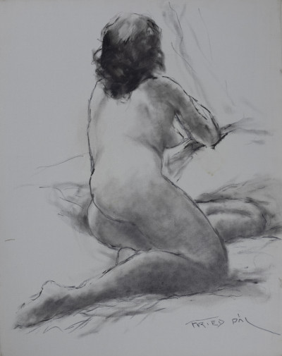 Image for Lot Pál Fried - Untitled (Nude, Black and White II)