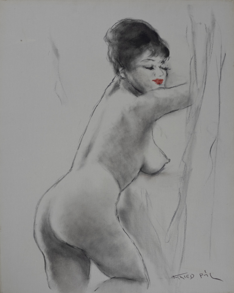 Pál Fried - Untitled (Nude, Black and White III)