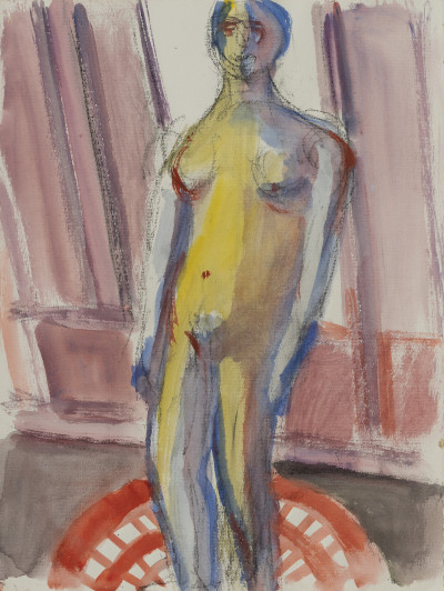 Michael Loew - Yellow & Blue Nude