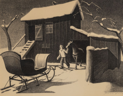 Image for Lot Grant Wood - December Afternoon