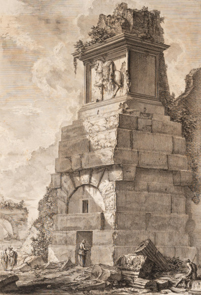Image for Lot Giovanni Battista Piranese - Veduta di un Sepolcro