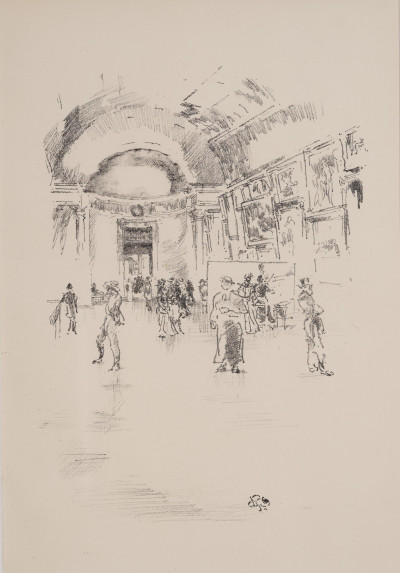 Image for Lot James Abbott McNeill Whistler - The Long Gallery, Louvre