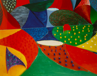 Image for Lot David Hockney - Fifth Detail, Snails Space March 27 1995