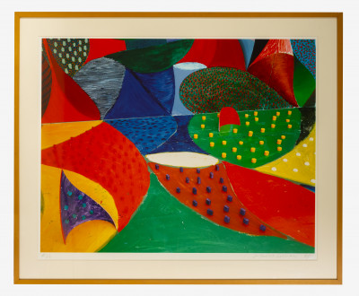 David Hockney - Fifth Detail, Snails Space March 27 1995
