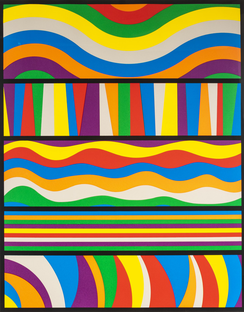 Sol LeWitt - Untitled (Waves and Lines)