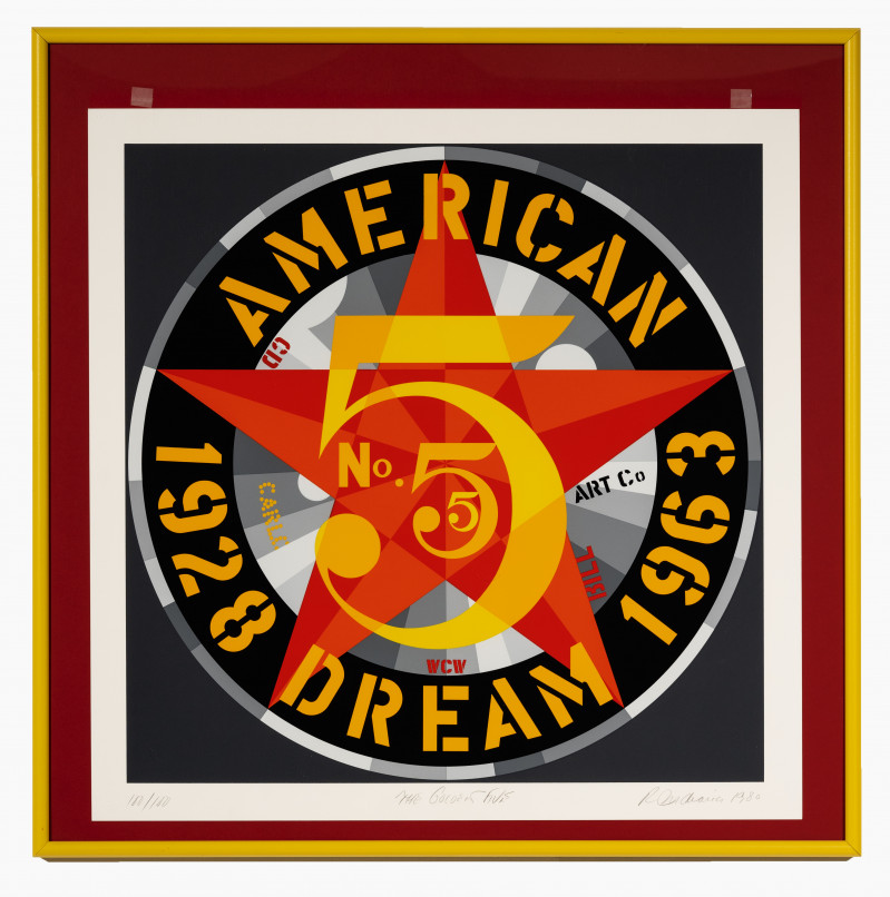 Robert Indiana - American Dream #5 (The Golden Five)