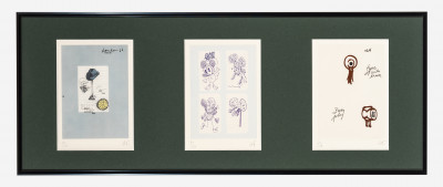 Claes Oldenberg - Notes in Hand Portfolio: 3 Plates