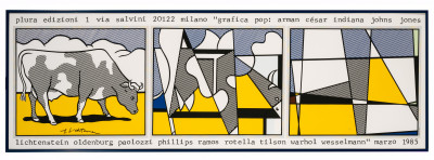 Roy Lichtenstein - Grafica Pop (Cow Going Abstract)