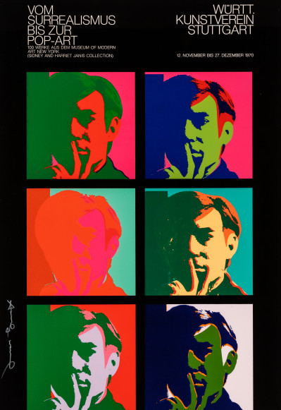 Andy Warhol - Württ Kunstverein Stuttgard Exhibition Poster