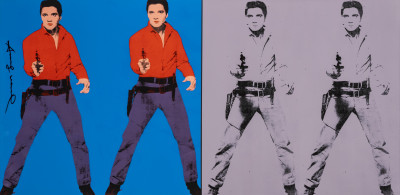 Image for Lot Andy Warhol - Elvis I and II (Poster)