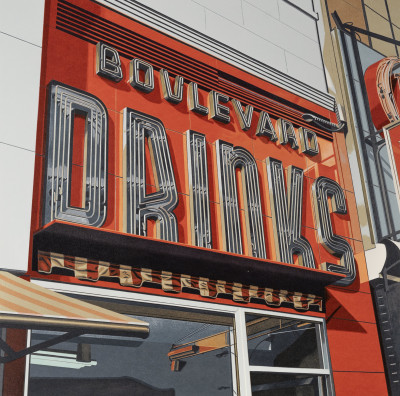 Image for Lot Robert Cottingham - Boulevard Drinks, from the portfolio “American Signs”
