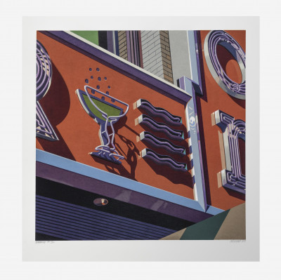 Robert Cottingham - Champagne, from the portfolio “American Signs”