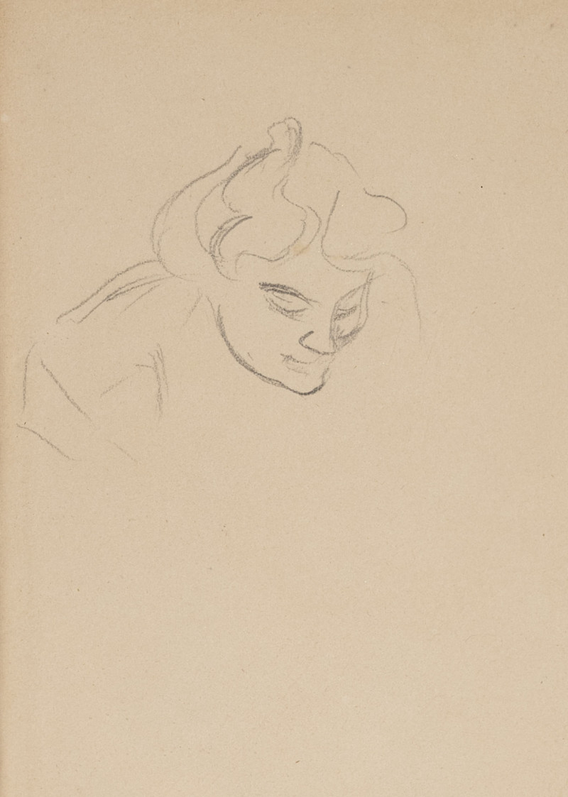 Henri de Toulouse-Lautrec - Femme, les yeux baisses
