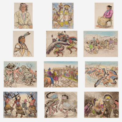 Image for Lot Ira Moskowitz - Indians of the Southwest, deluxe set of 12