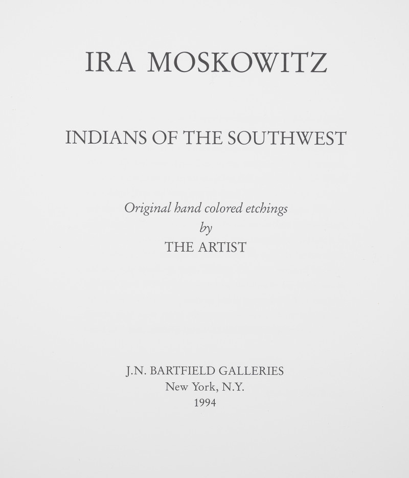 Ira Moskowitz - Indians of the Southwest, deluxe set of 12