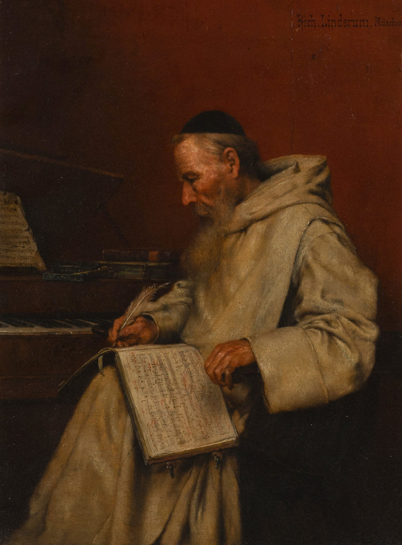 Richard Linderum - Monk writing music