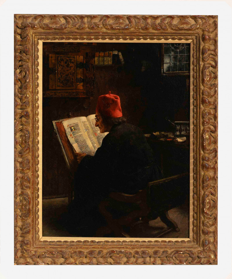 Claus Meyer - Scholar reading a manuscript
