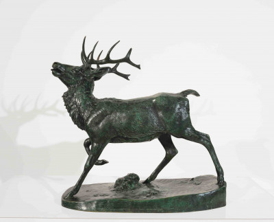 Image for Lot Antoine-Louis Barye - Stag