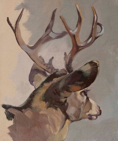 George Browne - 6 Deer studies