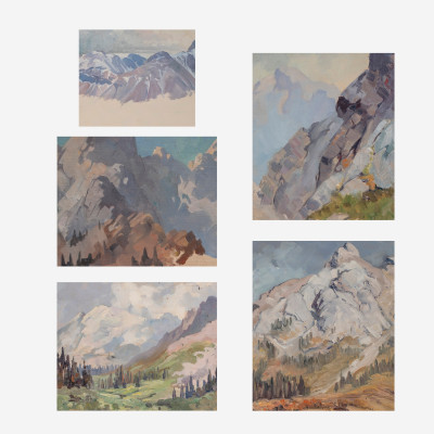 Image for Lot George Browne - 5 Rocky Mountain studies