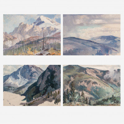 Image for Lot George Browne - 4 Rocky Mountain studies
