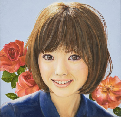 Ken Matsuyama - Ohkubi-e: Face Portrait (Feminine Balloon)