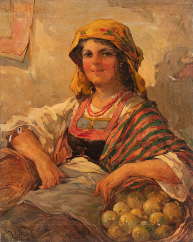 Image for Lot Joszef Jaszay - Italian Fruit Seller