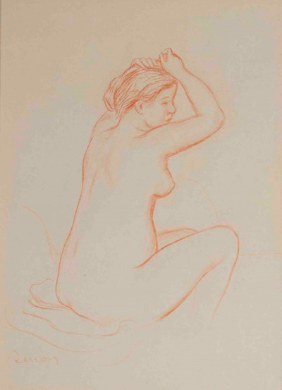 after Pierre Auguste Renoir - La Baigneuse