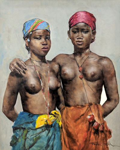 Image for Lot Pál Fried - Two African Women