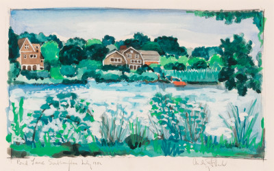 Audrey Flack - Pond Lake, Southampton, July 1982