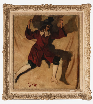André Devambez - Untitled (Red coat)