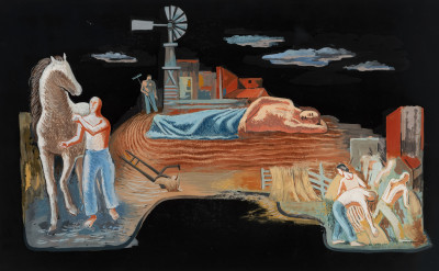 Michael Loew - Study for Agriculture Mural